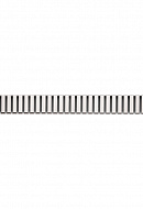 Решетка для душевого лотка AlcaPlast LINE-1450L, нержавеющая сталь, глянцевая, 1450 мм 