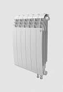 Биметаллический радиатор Royal Thermo BiLiner 500 Bianco Traffico (белый) VR - 6 секций, нижнее подключение 