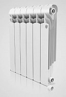 Алюминиевый радиатор  Royal Thermo Indigo 500, белый - 6 секций, боковое подключение 