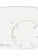 Комнатный термостат (терморегулятор) Stout WFHT-DUAL STE-0002-000010, электронный, с дистанционным датчиком, 3 м 