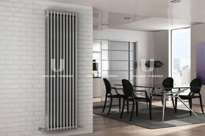 Стальной трубчатый радиатор Zehnder Charleston 3180/12 №1270 TechnoLine 3/4", боковой, прозрачный лак, без крепления 