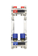 Коллекторная группа для отопления Varmega VM15802 ВР 1", на 2 контура 3/4" EK, латунь 