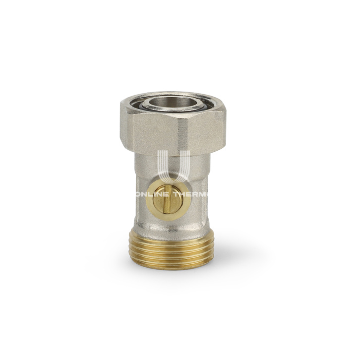 Узел нижнего подключения Varmega VM14301 3/4"EKх3/4"EK НР-ВР, прямой, одинарный раздельный, для двухтрубных систем 