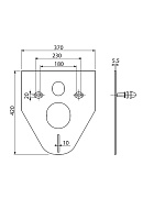 Звукоизоляционная плита AlcaPlast M91, для подвесного унитаза и для биде 