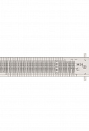 Конвектор внутрипольный Vitron ВК.55.160.1050.2ТГ (81 Вт), с естественной конвекцией (без вентилятора) 