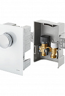 Набор терморегулятора Oventrop Unibox T-RTL 1022770, 20-40°C, крышка белое стекло 