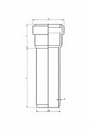 Труба канализационная PP-MD (полипропилен минерализированный) Ostendorf KG2000 KG2000EM 770680 SN10 D200 мм, 5 м 