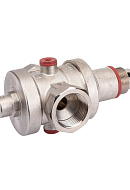 Редуктор давления Rommer RVS-0008-000040, 1 1/2", PN25, поршневой, с присоединением к манометру 