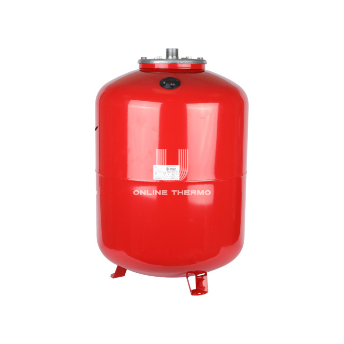 Расширительный бак для отопления Stout STH-0006-000200, 200 л, красный вертикальный, на ножках 