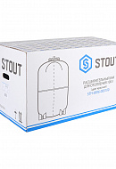 Расширительный бак для отопления Stout STH-0006-000100, 100 л, красный вертикальный, на ножках 