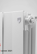 Биметаллический дизайн радиатор Royal Thermo PianoForte 300 Bianco Traffico (белый) - 8 секций, боковое подключение 