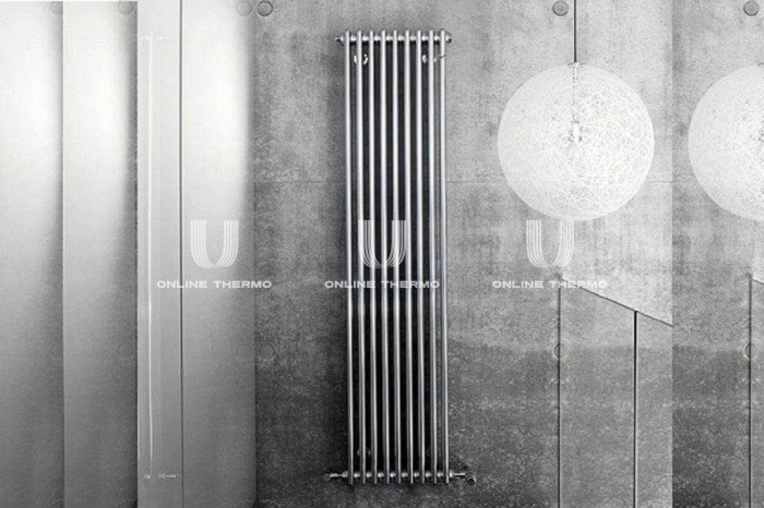 Стальной трубчатый радиатор Zehnder Charleston 2180/12 №1270 TechnoLine 3/4", боковой, прозрачный лак, без крепления 