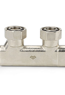 Узел нижнего подключения Varmega VM13901, 3/4"EKх3/4"EK НР-ВР, угловой, перекрестный 