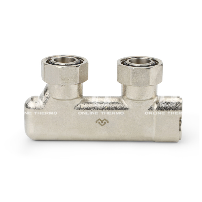 Узел нижнего подключения Varmega VM13901, 3/4"EKх3/4"EK НР-ВР, угловой, перекрестный 