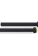 Удлинитель с наружной резьбой для радиаторных клапанов Varmega VMDV40-201504, 1/2" НР, 150 мм, черный 