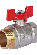 Кран шаровый Rommer RBV-0004-0210232, 1 1/4" ВР-НР, стандартный, ручка-бабочка 