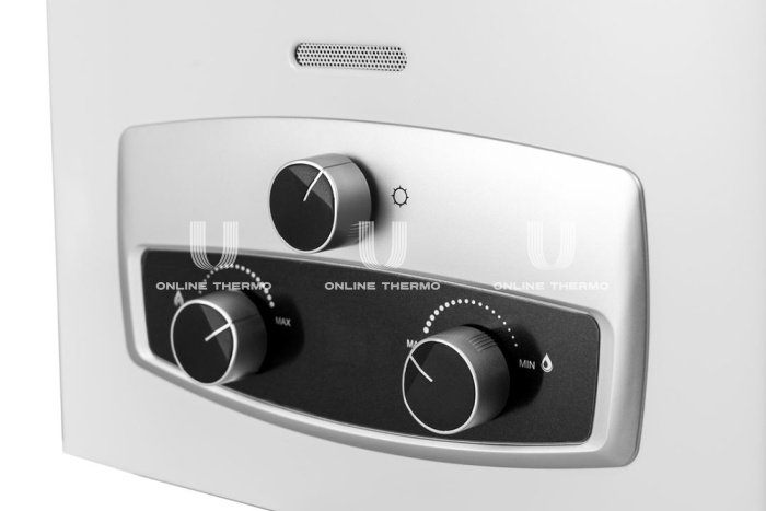 Проточный газовый водонагреватель (газовая колонка) Haier IGW 12 B, TD0028954RU, открытая камера, электророзжиг 