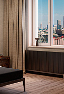 Биметаллический дизайн радиатор Royal Thermo PianoForte 300 Silver Satin (серый) VDR - 16 секций, нижнее правое подключение 