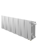 Биметаллический дизайн радиатор Royal Thermo PianoForte VD 200 Bianco Traffico (белый) VDR80 - 12 секций, нижнее правое подключение, 80мм 