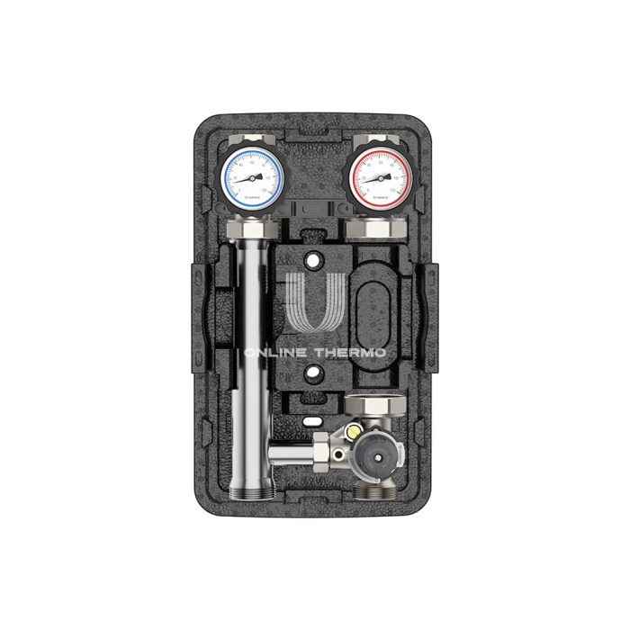 Насосная группа Varmega V-Flow VMPG12-320000, с 3-ходовым клапаном, DN32, нержавеющая сталь, без насоса и привода 