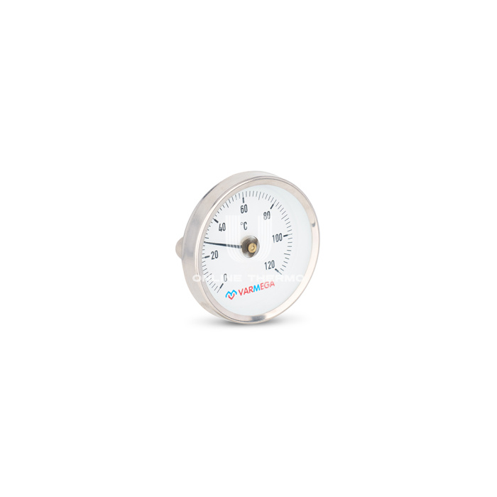 Термометр биметаллический накладной Varmega VMMT05-805000, диаметр 80 мм 