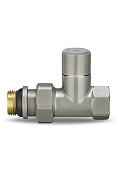 Радиаторный клапан ручной регулировки Varmega VMDV02-310404, 1/2" ВР-НР, прямой, серый 