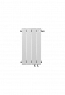 Биметаллический дизайн радиатор Royal Thermo PianoForte 500 Bianco Traffico (белый) VDR80 - 4 секции, нижнее правое подключение, 80мм 