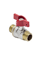 Кран шаровый Aquasfera Euro 1005-03, НР 1", полнопроходной, ручка-бабочка 