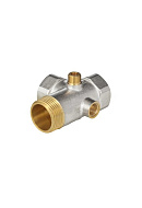 Штуцер пятивыводной Aquasfera 9036-02 ВР-НР 1"×1"×1"×1/4"×1/4", никелированный 