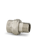 Прямое разъемное соединение Varmega ВР-НР 1 1/2", VMTF51-N000808, с плоским уплотнением, никелированное 