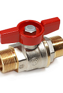 Кран шаровый Giacomini R913X025 1" НР, полнопроходной, ручка-бабочка 