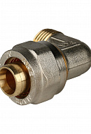 Угольник (угол) с наружной резьбой Stout SFS-0006-001220 1/2"х20, никелированный, компрессионный 