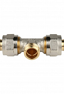 Тройник с наружной резьбой Stout SFS-0011-001220 1/2"х20, никелированный, компрессионный 