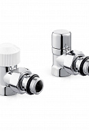 Комплект термостатический угловой с запорным клапаном Royal Thermo Design RTE 07.0016 RT (НС-1460845), DN15 1/2" ВР-НР, без преднастройки 