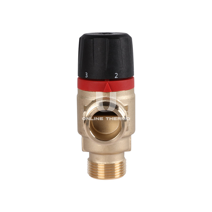 Термостатический смесительный клапан Rommer RVM-0121-164320 НР 3/4", Kvs 1.6, PN5, 20-43°C 