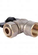 Кран шаровый угловой с накидной гайкой Stout SVB-1010-000015 1/2"x1/2" ВР-НГ, ручка-бабочка 