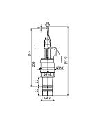 Сливной механизм Alcaplast A06E Ecology для скрытых систем инсталляции 