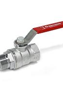 Кран шаровый Giacomini R254LX001 1/4" ВР-НР, ручка-рычаг 