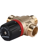 Термостатический смесительный клапан Rommer RVM-0121-164320 НР 3/4", Kvs 1.6, PN5, 20-43°C 