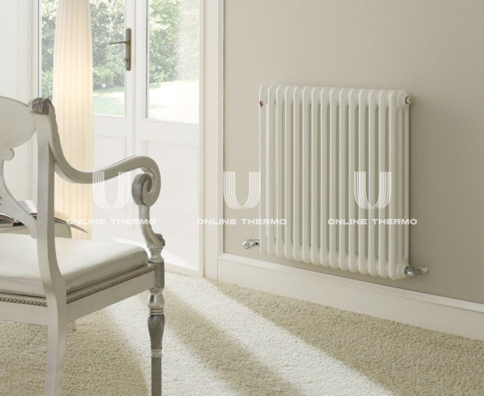 Стальной трубчатый радиатор Arbonia 3057/10, № 69, RAL 9016 1/2", нижний, белый, без крепления 