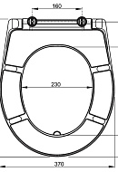 Сиденье для унитаза Alcaplast Duroplast A601 