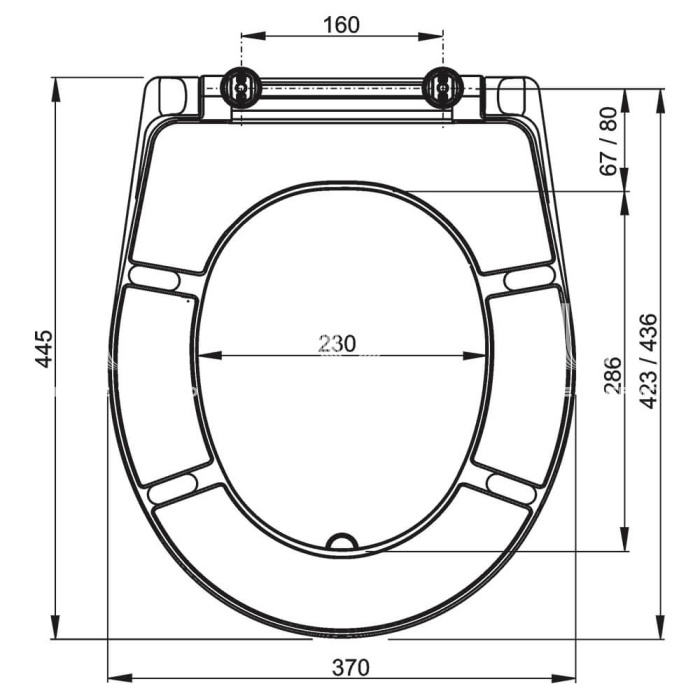 Сиденье для унитаза Alcaplast Duroplast A601 