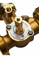 Насосная группа Stout SDG-0003-002502 DN 25 (1") с приводным смесителем и насосом Grundfos UPSO 25-65, подача справа 