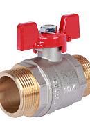 Кран шаровый Rommer RBV-0007-0410232, 1 1/4" НР-НР, стандартный, ручка-бабочка 