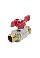 Кран шаровый Aquasfera Euro 1005-02, НР 3/4", полнопроходной, ручка-бабочка 