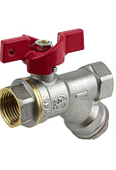 Кран шаровый Aquasfera Euro 1015-01, ВР 1/2", ручка-бабочка 