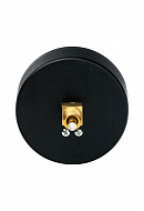 Термоманометр аксиальный Stout SIM-0005-800615, диаметр 80 мм, 6 бар, 1/2", 120°С, с запорным клапаном 
