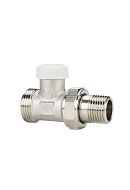 Запорный радиаторный клапан (вентиль) ручной регулировки Varmega VM10302, 1/2" x 3/4"EK НР, прямой 