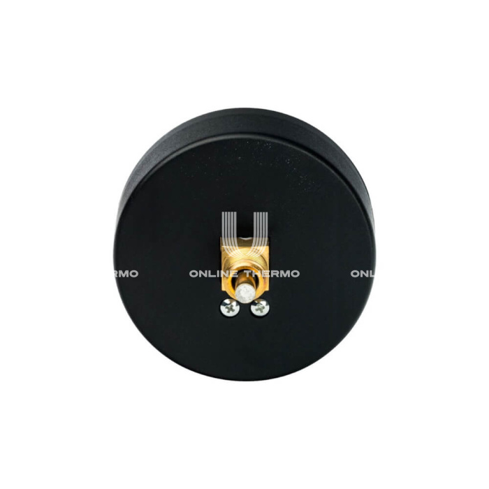 Термоманометр аксиальный Stout SIM-0005-800615, диаметр 80 мм, 6 бар, 1/2", 120°С, с запорным клапаном 