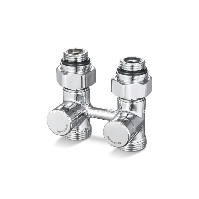 Узел нижнего подключения Varmega VMDV21-400415, 1/2"×3/4"EK НР, прямой, хром 